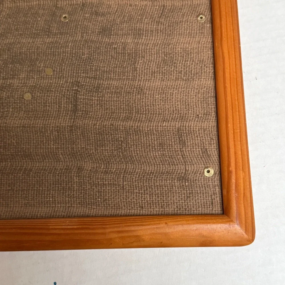 Vintage Wood Display Board Frame Rustic Brown Farmhouse Decor 11x9 Natural